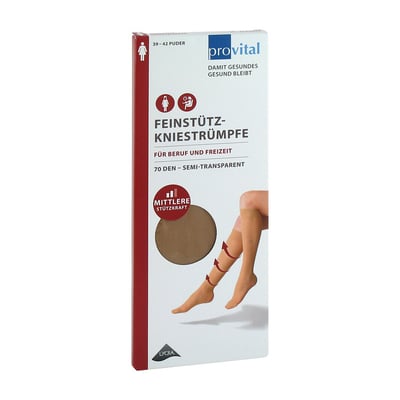 Provital 70den Stützkniestrümpfe Gr.39-42 puder