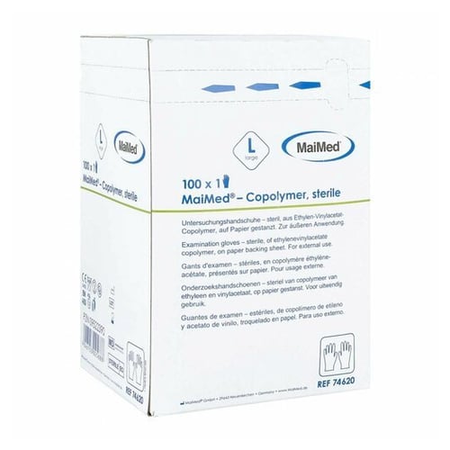 Maimed Copolymer Handschuh steril Gr.L einz.verp.