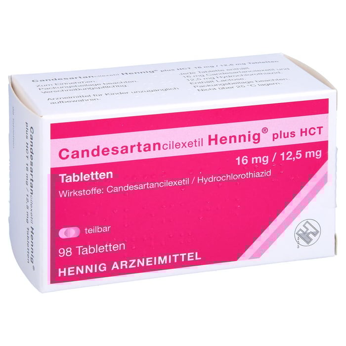 Candesartancilexetil Hennig plus HCT 16mg/12,5mg