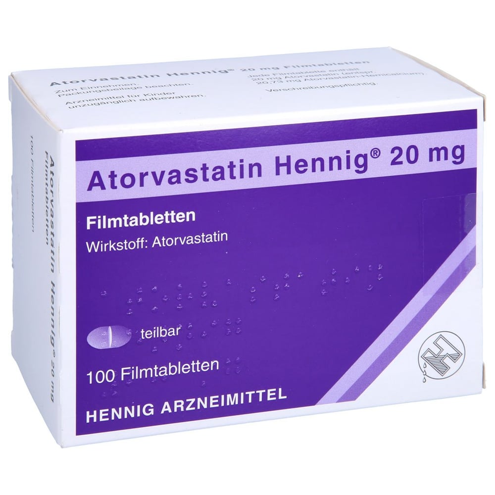 Atorvastatin Hennig 20 mg