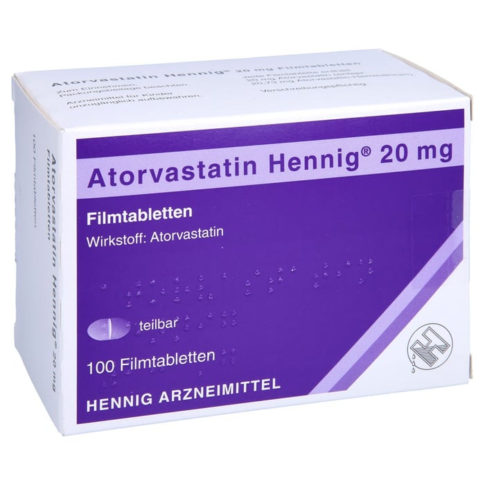 Atorvastatin Hennig 20mg