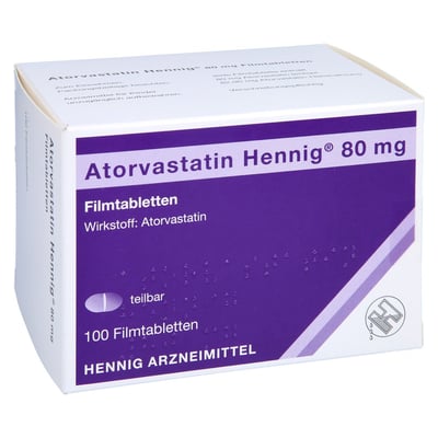 Atorvastatin Hennig 80 mg