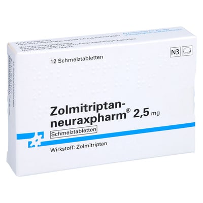 Zolmitriptan-neuraxpharm 2,5 mg