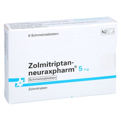 Zolmitriptan-neuraxpharm 5 mg