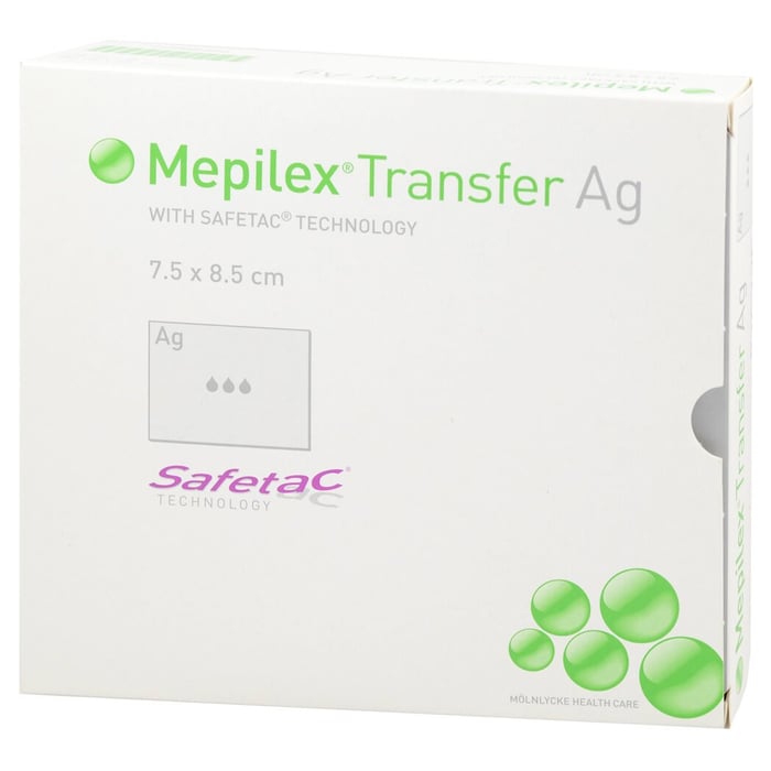 Mepilex Transfer Ag Verband 7.5x8.5cm