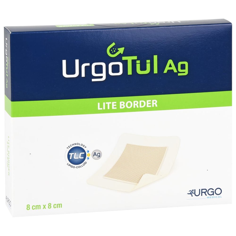 Urgotül Ag Lite Border 8x8 cm Verband