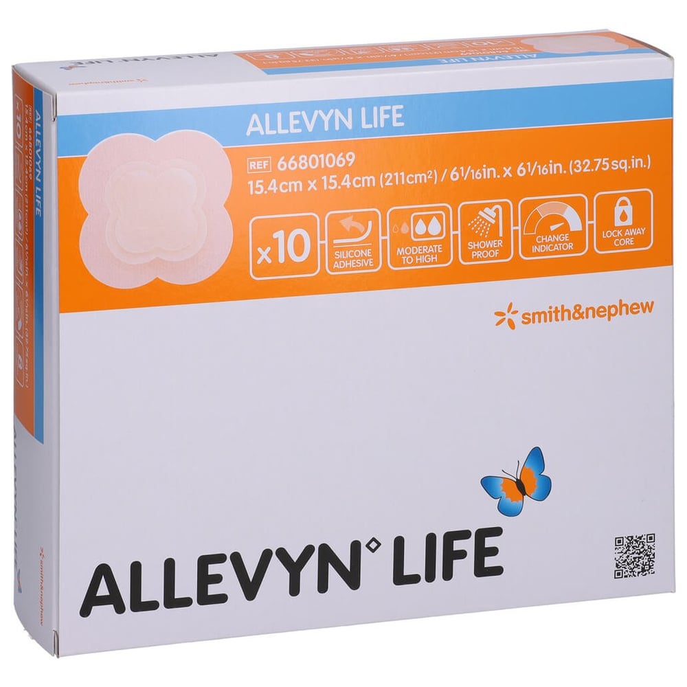 Allevyn Life 15,4x15,4 cm Silikonschaumverband Smith & Nephew