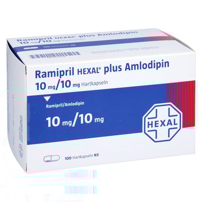 Ramipril HEXAL plus Amlodipin 10 mg/10 mg
