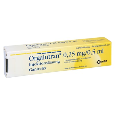 Orgalutran 0,25 mg/ 0,5 ml Fertigspritzen Produktbild 1
