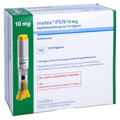 Metex PEN 10 mg (50 mg/ml) Injektionslösung im Fertigpen