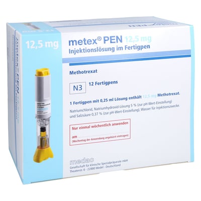 Metex PEN 12,5 mg (50 mg/ml) Injektionslösung im Fertigpen