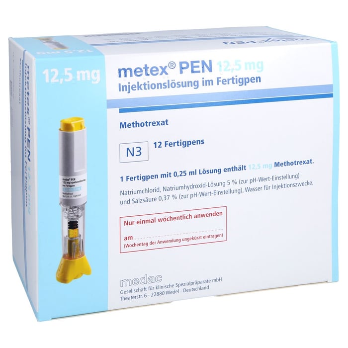 Metex PEN 12,5mg (50mg/ml) Injektionslösung im Fertigpen