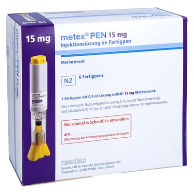 Metex PEN 15 mg (50 mg/ml) Injektionslösung im Fertigpen