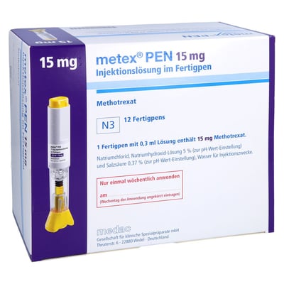 Metex PEN 15 mg (50 mg/ml) Injektionslösung im Fertigpen