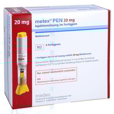 Metex PEN 20 mg (50 mg/ml) Injektionslösung im Fertigpen
