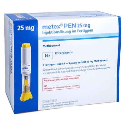 Metex PEN 25 mg (50 mg/ml) Injektionslösung im Fertigpen