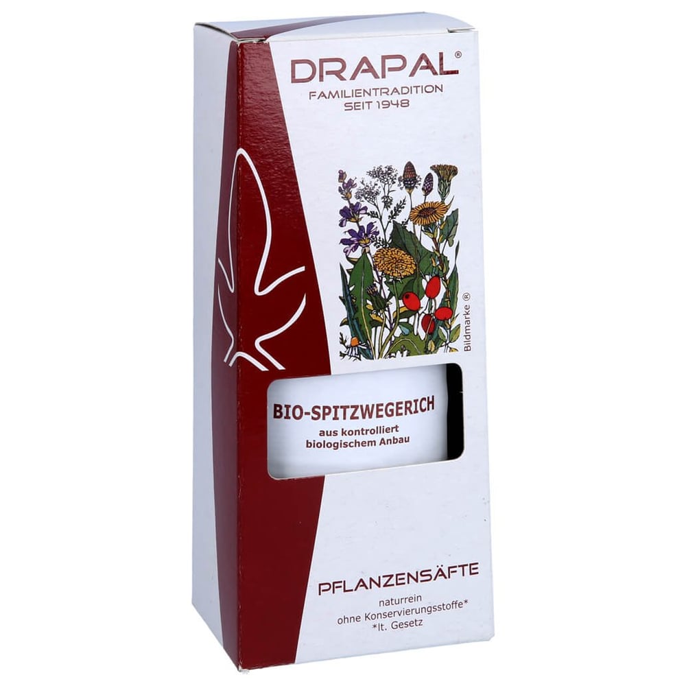 Spitzwegerichblätter Bio Pflanzensaft Drapal