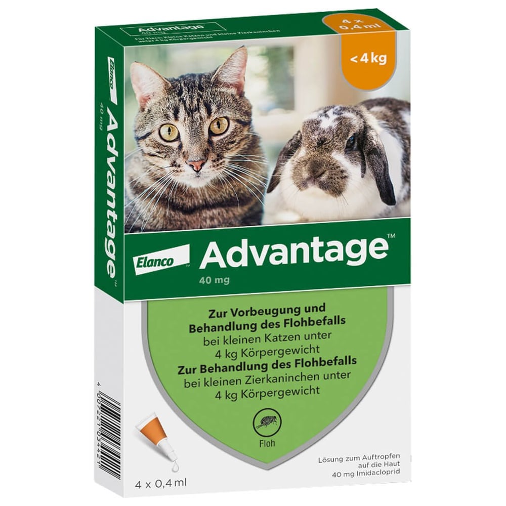 Advantage 40 mg Lösung kleine Katzen/Zierkaninchen