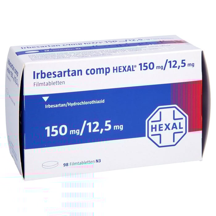 Irbesartan comp HEXAL 150mg/12,5mg