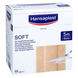 Hansaplast Soft Pflaster 6 cmx5 m Rolle