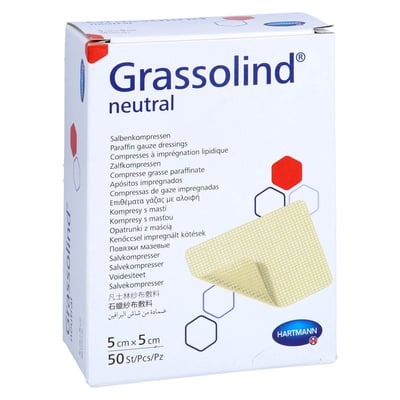 Grassolind Salbenkompressen 5x5 cm steril