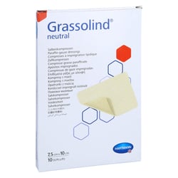 Grassolind Salbenkompressen 7,5x10 cm steril