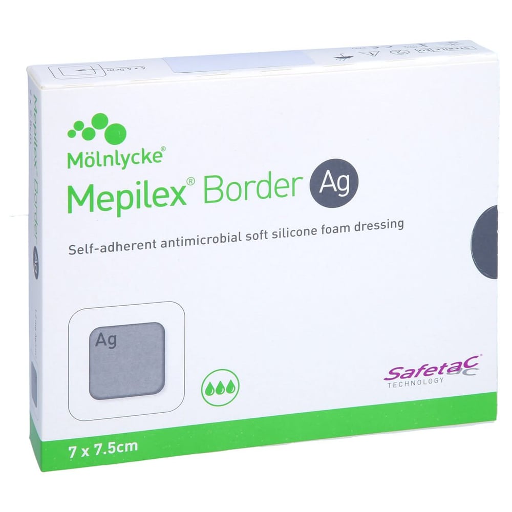 Mepilex Border Ag Schaumverb.7x7,5 cm steril