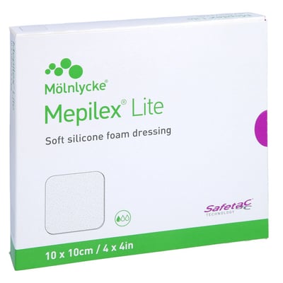 Mepilex Lite Schaumverband 10x10 cm steril