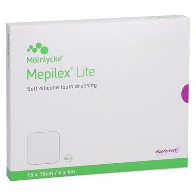 Mepilex Lite Schaumverband 15x15 cm steril