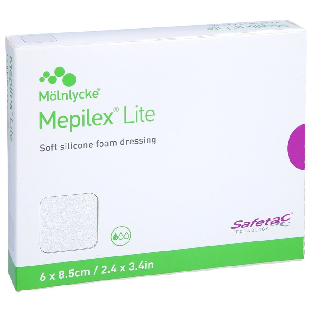 Mepilex Lite Schaumverband 6x8,5 cm steril