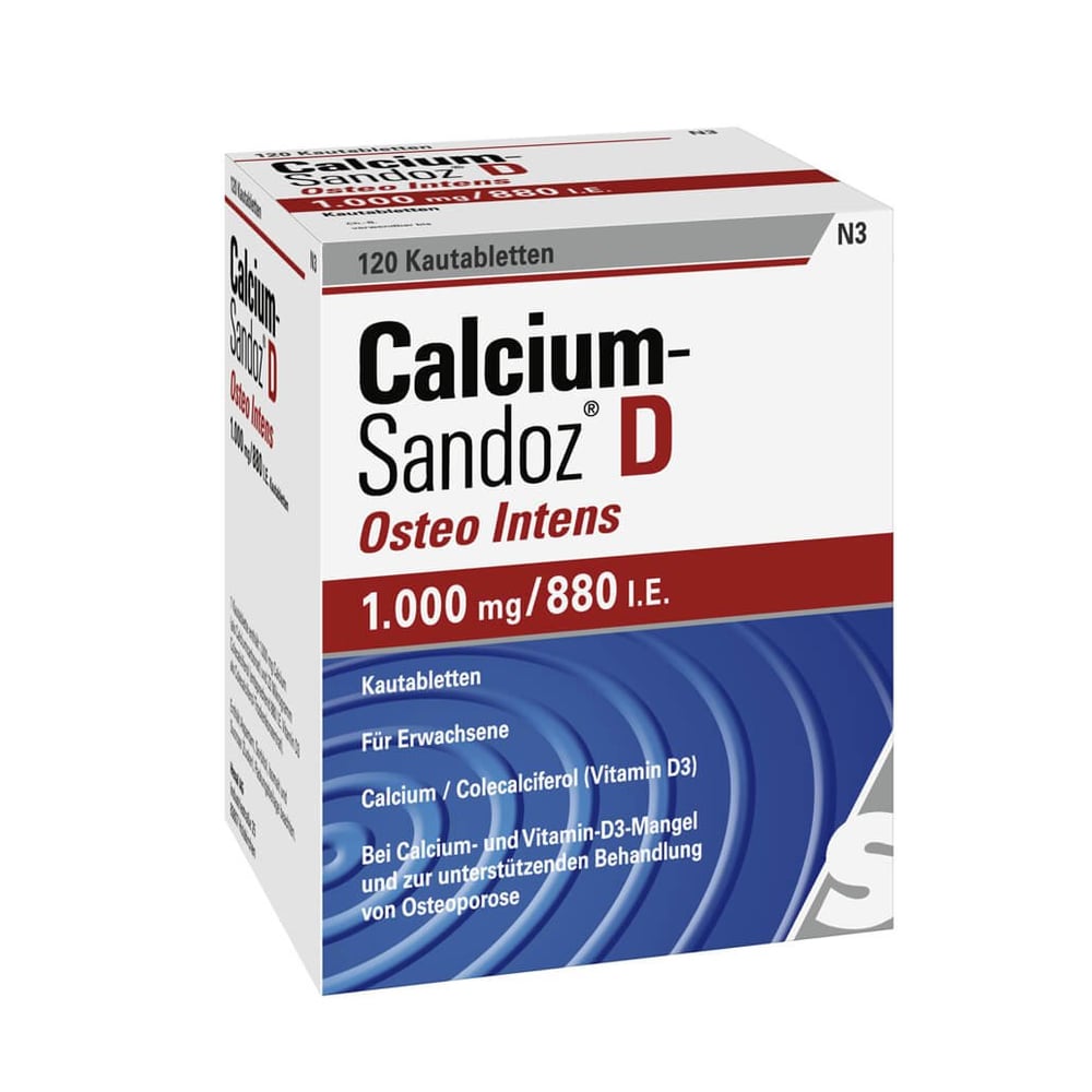 Calcium-Sandoz D Osteo intens 1000 mg/880 I.E.