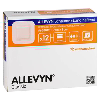 Allevyn Schaumverband 7x8 cm haftend Smith & Nephew