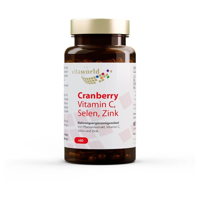 Cranberry Vit C + Selen + Zink