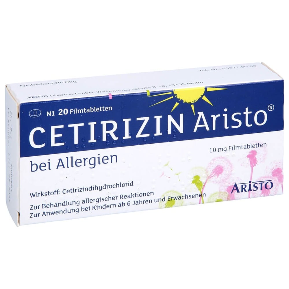 Cetirizin Aristo bei Allergien 10 mg