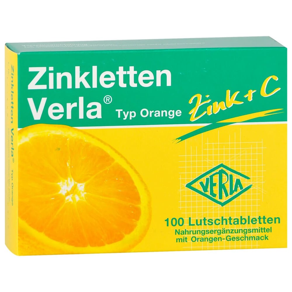 Zinkletten Verla Orange Lutschtabletten