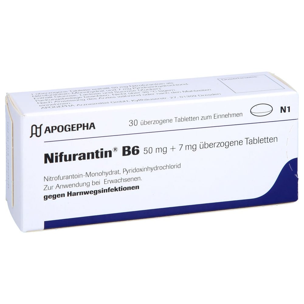 Nifurantin B6 50 mg+7 mg