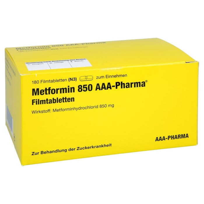 Metformin 850mg Aaa Pharma