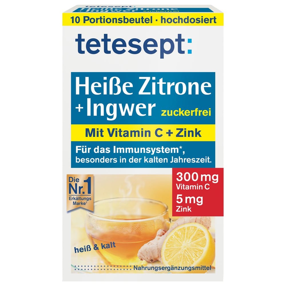Tetesept heiße Zitrone mit Ingwer zuckerfr.Pulver