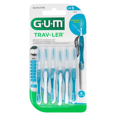Gum Trav-ler 1,6 mm Tanne blau Interdental+6Kappen Produktbild 1