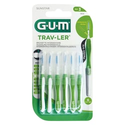 Gum Trav-ler 1,1 mm Tanne grün Interdental+6Kappen