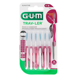 Gum Trav-ler 1,4 mm Kerze pink Interdental+6Kappen