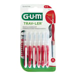 Gum Trav-ler 0,8 mm Kerze rot Interdental+6Kappen Produktbild 1