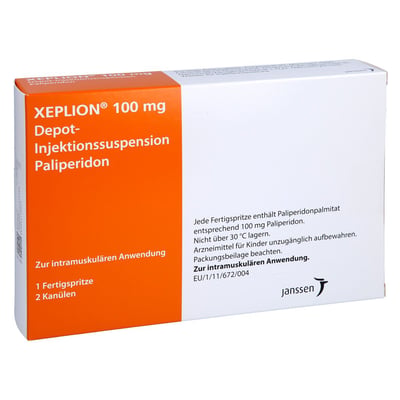Xeplion 100 mg Depot-Injektionssup. Fertigspr. Produktbild 1