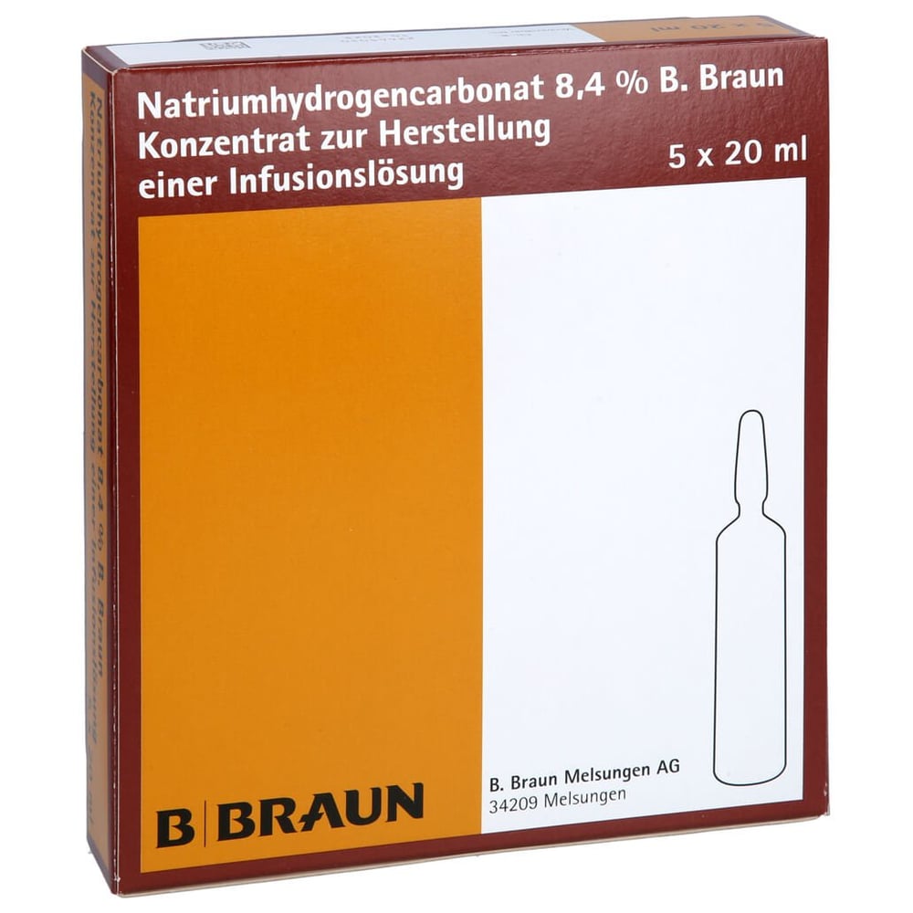 Natriumhydrogencarbonat B.Braun 8,4% Glas