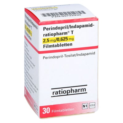 Perindopril/Indapamid-ratiopharm T 2,5 mg/0,625 mg