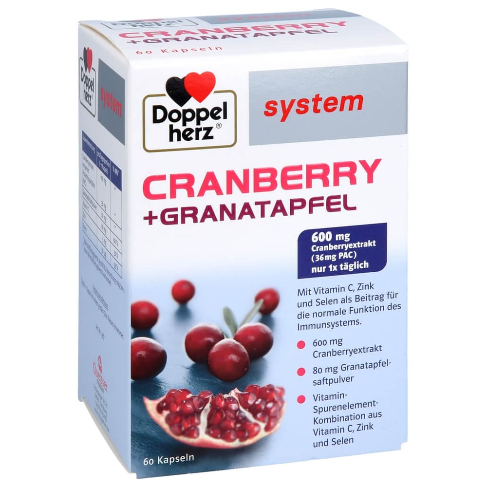 Doppelherz Cranberry + Granatapfel system