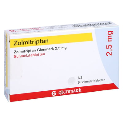 Zolmitriptan Glenmark 2,5 mg