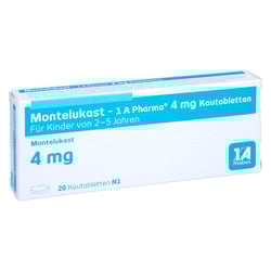 Montelukast - 1 A Pharma 4 mg Kautabletten