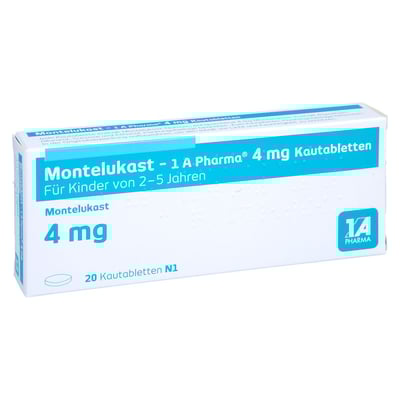 Montelukast - 1 A Pharma 4 mg Kautabletten