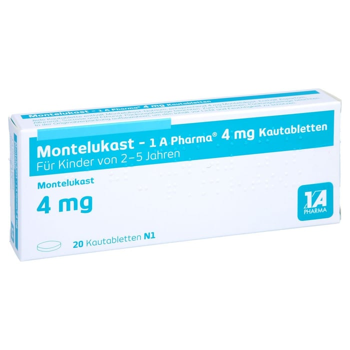Montelukast - 1 A Pharma 4 mg Kautabletten